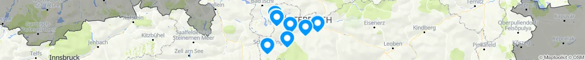 Kartenansicht für Apotheken-Notdienste in der Nähe von Gröbming (Liezen, Steiermark)